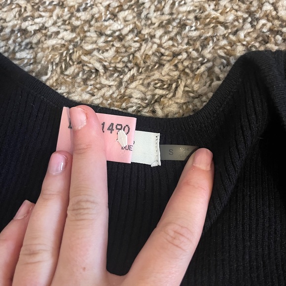 Idem Ditto black puff long sleeve top size small - Picture 4 of 4